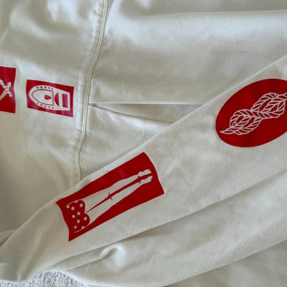 Scotch & Soda Amsterdam Women's White Denim Overshirt Jacket Brushed Cotton Sz S - Picture 2 of 5